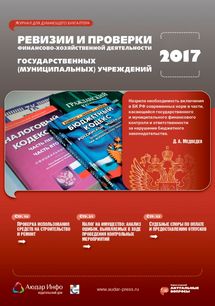Ревизии и проверки финансово-хозяйственной деятельности государственных (муниципальных) учреждений №11 2017