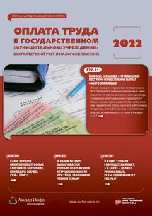 Оплата труда в государственном (муниципальном) учреждении:  бухгалтерский учет и налогообложение №1 2022