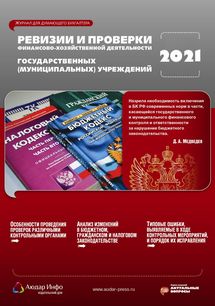 Ревизии и проверки финансово-хозяйственной деятельности государственных (муниципальных) учреждений №4 2021